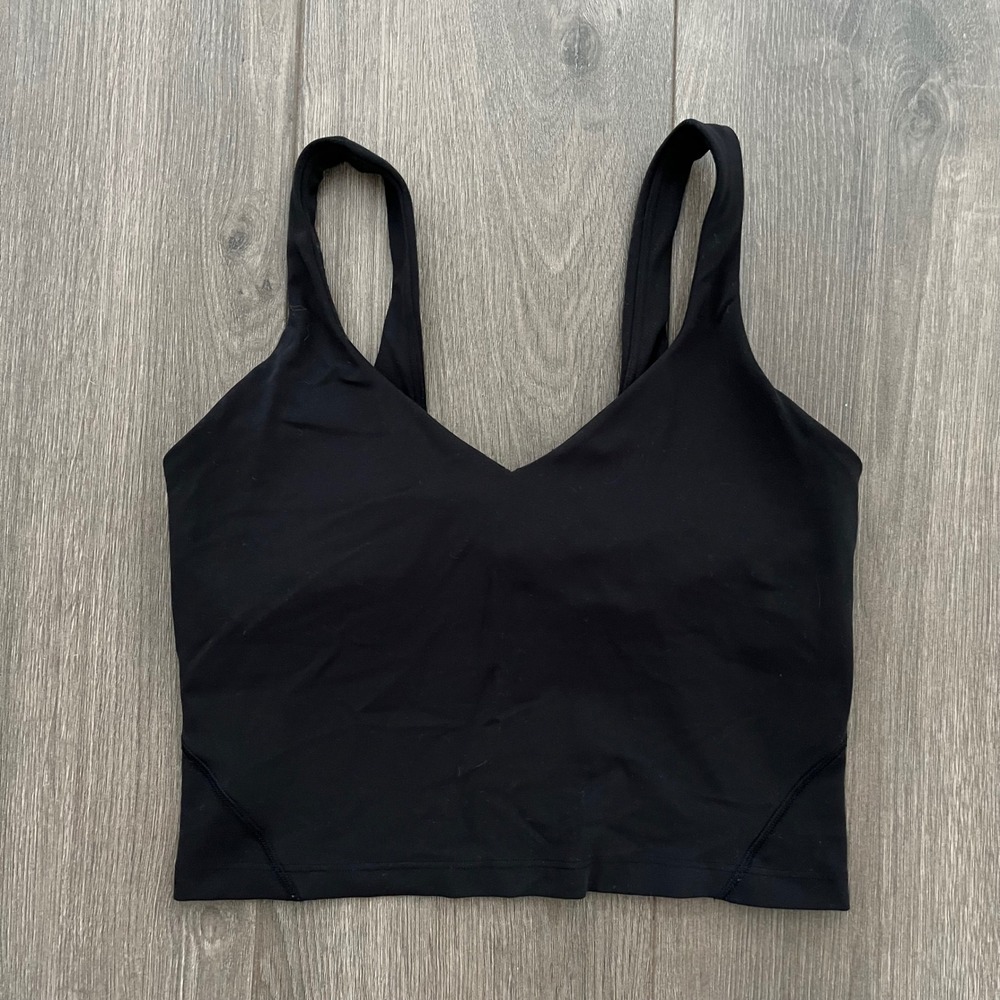 Lululemon Align Tank Top Black Nulu Size 6 LW1DTWS